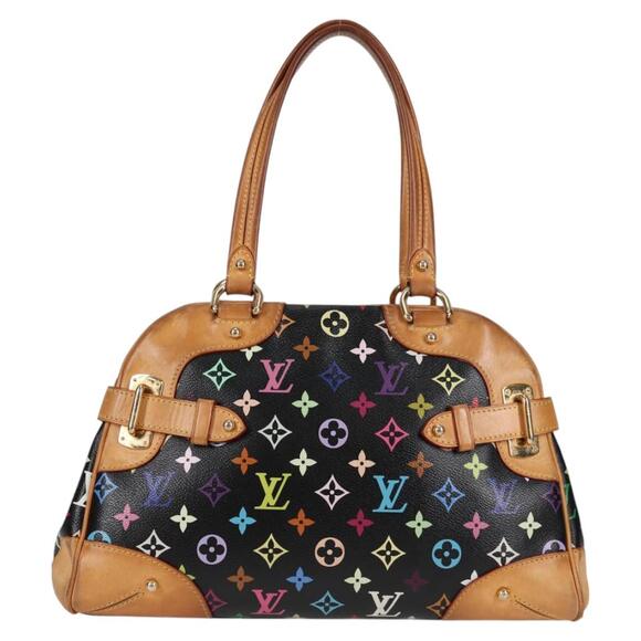 LOUIS VUITTON Monogram Multicolor Claudia Hand Bag Black M40194 - Picture 3 of 16